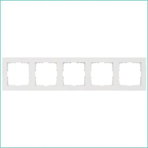 Рамка 5-м G-Classic бел. глянцевый Jasmart G1005W