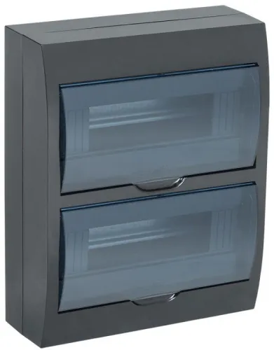 Корпус навесной ЩРН-П-24 Krepta 3 IP41 пластик. черн. IEK MKP12-N-24-41-K02