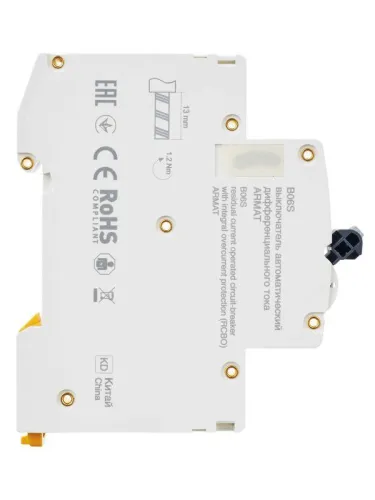 Выключатель автоматический дифференциального тока 2п (1P+N) C 16А 30мА тип A АВДТ B06S 18мм ARMAT IEK AR-B06S-1N-C16A030 фото 7