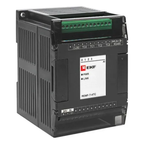 Модуль ввода термопар REMF 4 PRO-Logic (без поверки) EKF REMF-T-4TC