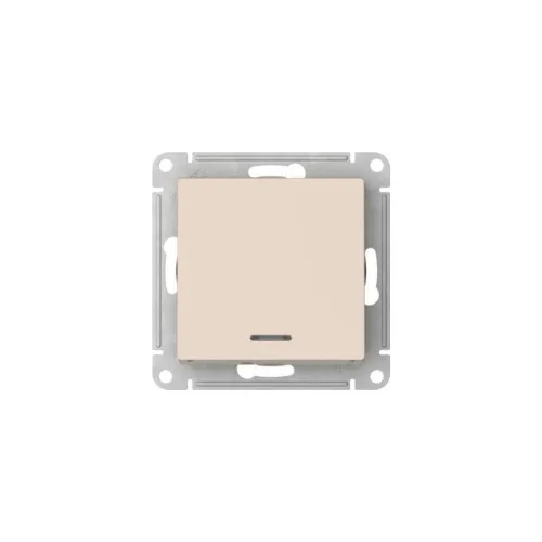 Выключатель 1-кл. AtlasDesign (сх. 1а) 10AX с подсветкой быстрозажим. клем. механизм беж. SE ATN000213S фото 3