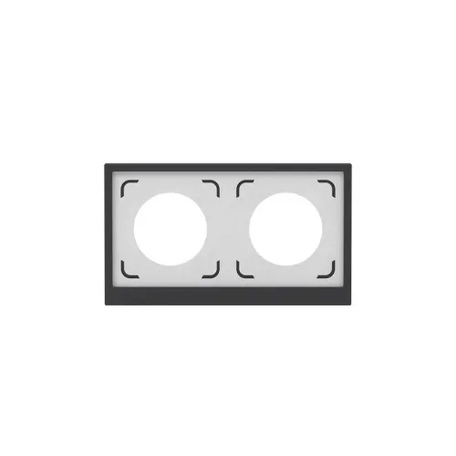 Рамка 2-м KANT IP44 черн. уголь DKC7012944