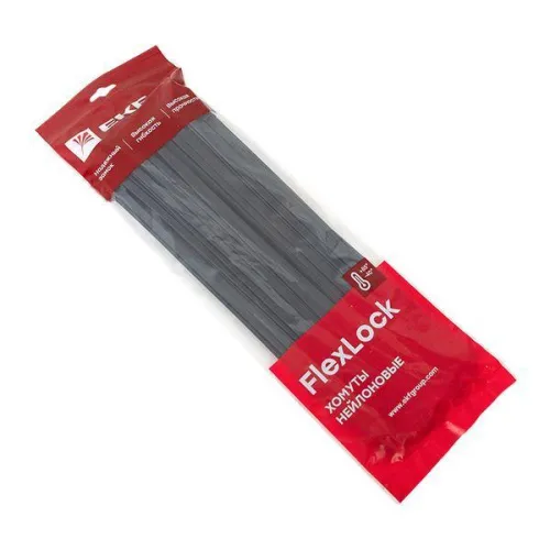 Хомут P6.6 7.6х350 FlexLock стандартный черн. (уп.100шт) PROxima EKF plc-fl-ctsb-7.6x350 фото 3