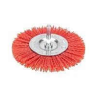 Щетка дисковая для дрели нейлоновая проволока с абразивным покрытием 100мм Kranz KR-91-1233