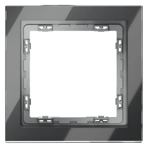 Рамка 1-м S70 стеклян. графит Voltum VLS110107