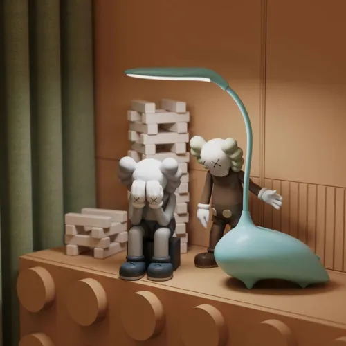 Светильник светодиодный настольный Qplus 6Вт 2700-6000К 330лм 5В аккум. Li-ion 1200мА.ч диммир. детский голуб. GAUSS GT7016 фото 4