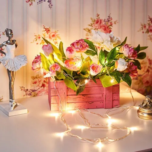 Гирлянда светодиодная "Твинкл Лайт" 4м 25LED тепл. бел. 7.4Вт IP20 провод ПВХ прозр. Neon-Night 303-166 фото 7