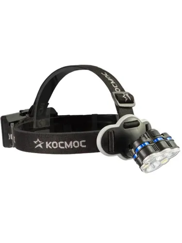 Фонарь налобный 2х4Вт T6 2х2Вт XPE 2x2Вт COB /Li-ion 2х1200мА.ч ABS пластик КОСМОС (KOC852Lit) фото 5