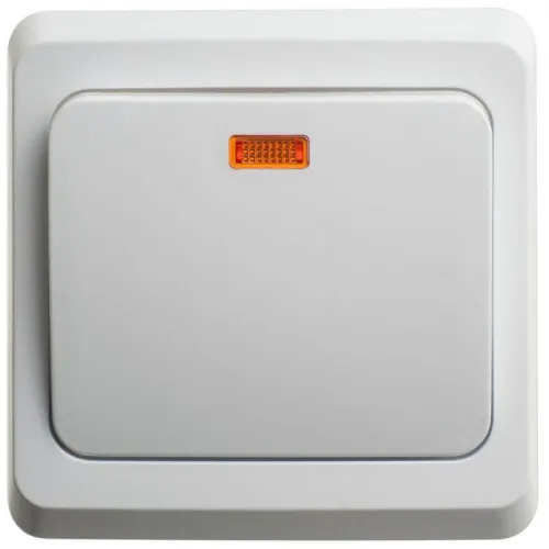 Переключатель проходной 1-кл. СП Этюд 10А IP20 с подсветкой бел. SE BC10-007B фото 4