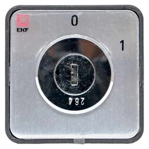 Переключатель кулачковый ПК-1-112 2п 10А "0-1" с ключом EKF pk-1-112-10 фото 6