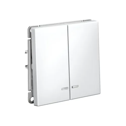 Выключатель 2-кл. ArtGallery (сх. 5а) 10AX с подсветкой механизм лотос SE GAL001353 фото 2