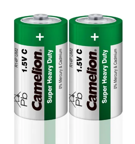 Элемент питания солевой C/R14 R14P-SP2G 1.5В SR-2 (уп.2шт) Camelion 1661