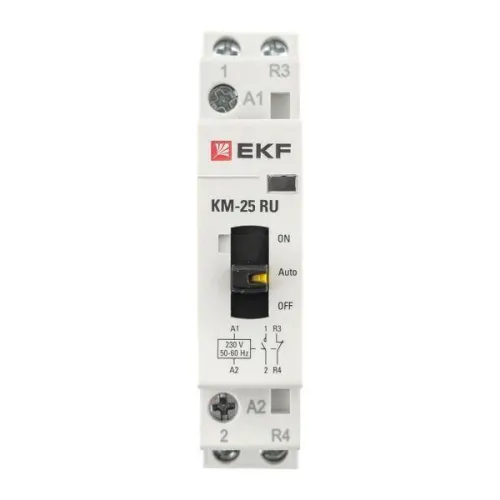 Контактор модульный КМ РУ 25А 1NO+1NC (1 мод.) PROxima EKF km-1m-25-11 фото 3