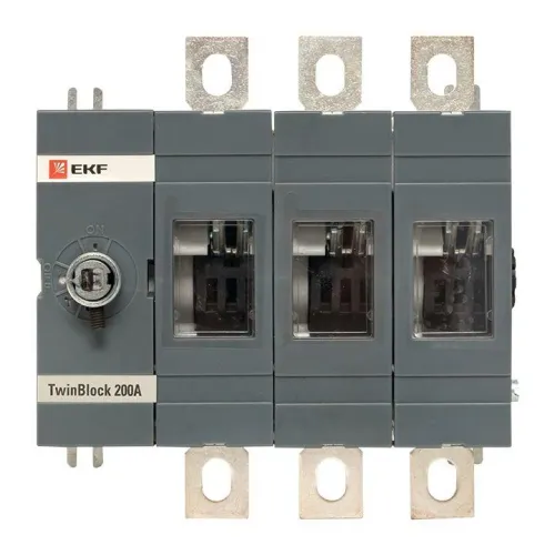 Рубильник 3п 200А без рукоятки управления TwinBlock PROxima EKF tb-s-200-3p фото 5