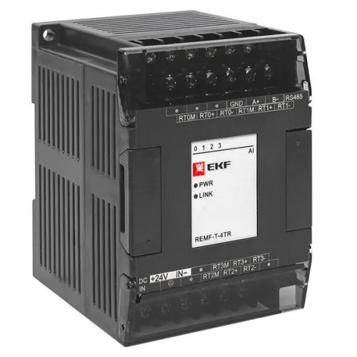 Модуль ввода термосопротивлений REMF 4 PRO-Logic (без поверки) EKF REMF-T-4TR