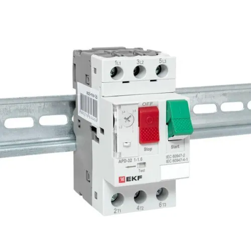 Выключатель автоматический для защиты двигателя АПД-32 1.0-1.6А EKF apd-me-1.6 фото 10