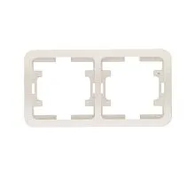 Рамка 2-м Mimoza горизонт. бел. Makel 22012