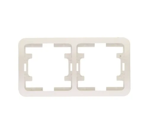 Рамка 2-м Mimoza горизонт. бел. Makel 22012