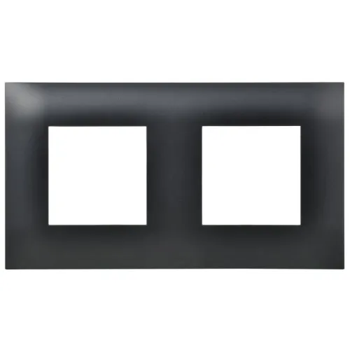 Рамка 2-м SKANDY SK-F02Bl черн. IEK SK-M22-K02 фото 2