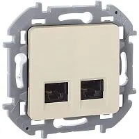 Розетка компьютерная 2-м Inspiria RJ45 кат.5E UTP сл. кость IEK 673836