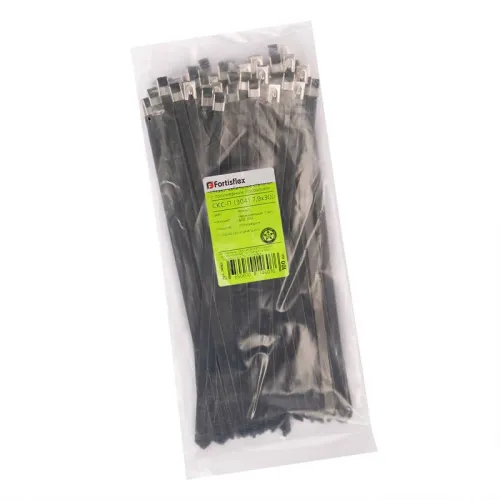 Хомут кабельный СКС-П (304) 4.6х300 стальной с покрытием (уп.100шт) Fortisflex 74933 фото 3