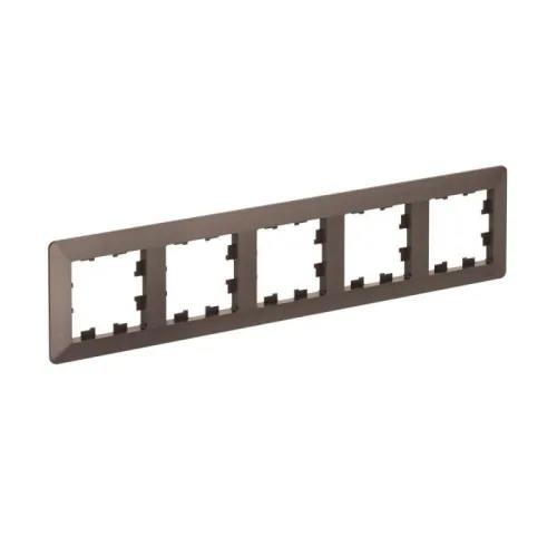 Рамка 5-м AtlasDesign Air мокко/дым. черн. SE ATN220605