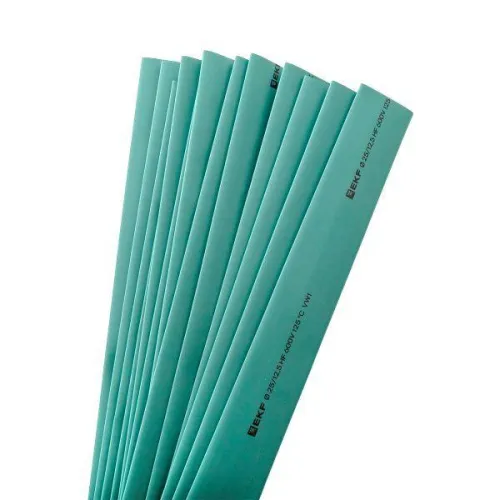 Трубка термоусадочная ТУТ нг 25/12.5 зел. 1м (уп.50м) PROxima EKF tut-25-j-1m фото 2