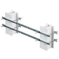 Комплект монтажных профилей обжимной тип 3 крепление к двум стойкам 250х440мм длина профиля 1000мм для крепления 1 оболочки(ек) одного типоразмера с видом защиты Ex e гор. оцинк. DKC EX-TRB030510