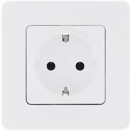 Розетка 1-м СП Inspiria 16А IP20 250В 2P+E немецк. стандарт механизм бел. IEK 673720 фото 2