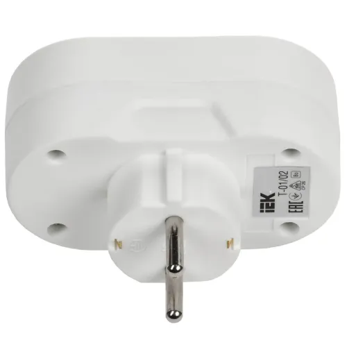 Разветвитель 2-м 16А IP20 Т-01/02 кругл. IEK WTP10-16-02 фото 4