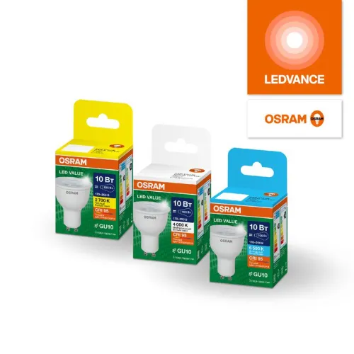 Лампа светодиодная LED G4 Value LVPAR1675 7W/965 CRI95 7Вт 6500К 700лм рефлектор прозр. GU10 170-250В OSRAM 4630557648026 фото 2