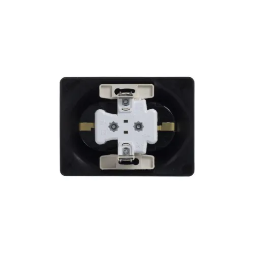 Розетка 2-м Glossa 16А с заземл. в сборе шоколад SE GSL000824 фото 3