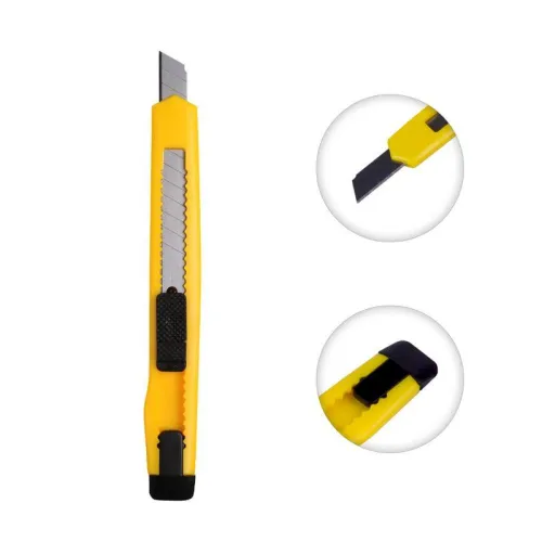 Нож с сегмент. лезвием 9мм пласт. корпус с клипсой REXANT 12-4905 фото 4