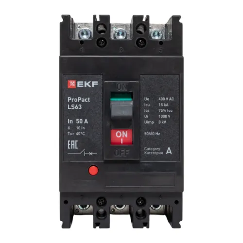 Выключатель автоматический 3п 50А 15кА LS63 ProPact EKF mccb-63-15-3-50-ls фото 10