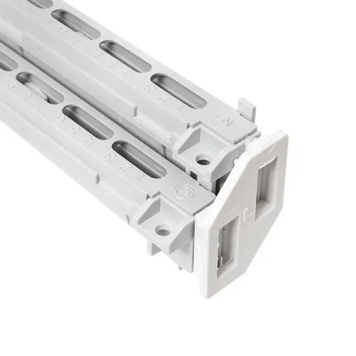 Держатель двойной для установки шин N/PE (без шин) EKF nv-bh-2 фото 2