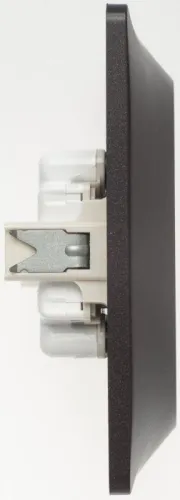 Розетка 2-м СП Glossa 16А IP20 250В без заземл. шоколад SE GSL000820 фото 5