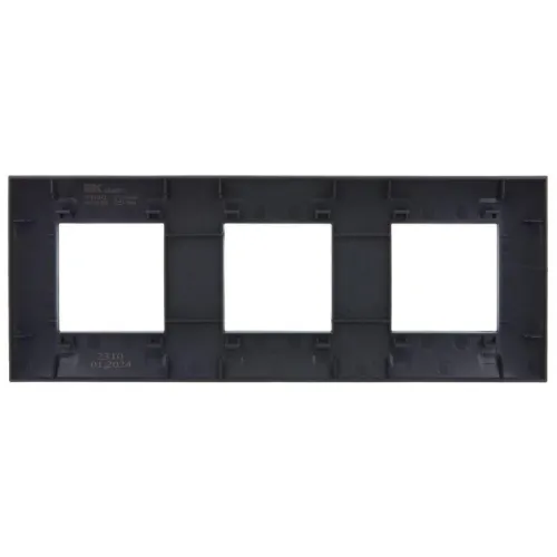 Рамка 3-м SKANDY SK-F03G графит IEK SK-M32-K53 фото 3