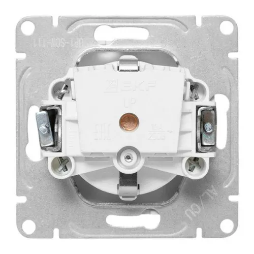 Розетка СП Эпика 16А с заземл. защ. шторки механизм бел. EKF UP1-SOW-111 фото 3