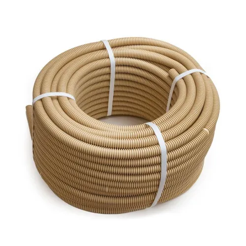 Труба гофрированная ПП легкая d25мм с протяжкой 350 Н негорюч. (НГ) стойкая к УФ сосна (уп.50м) Промрукав PR02.01191 фото 3