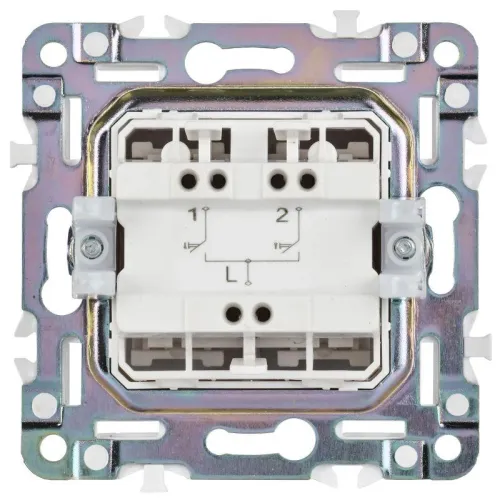Выключатель жалюзи SKANDY 10А SK-V12Gr сер. IEK SK-V15-0-10-K03 фото 5