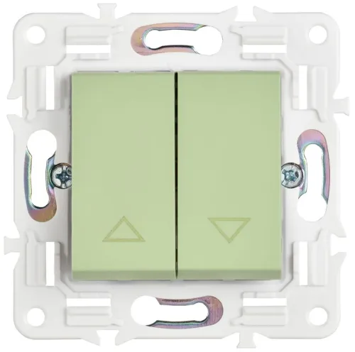 Выключатель жалюзи SKANDY 10А SK-V12G мятный IEK SK-V15-0-10-K06 фото 2