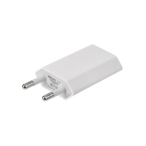 Устройство зарядное сетевое для iPhone/iPad USB 5В 1А бел. Rexant 16-0273 фото 4