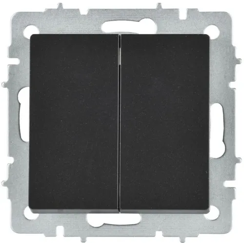 Выключатель перекрестный 2-кл. СП BRITE ВС10-2-3-БрЧ 10А механизм черн. IEK BR-V23-0-10-K02 фото 2