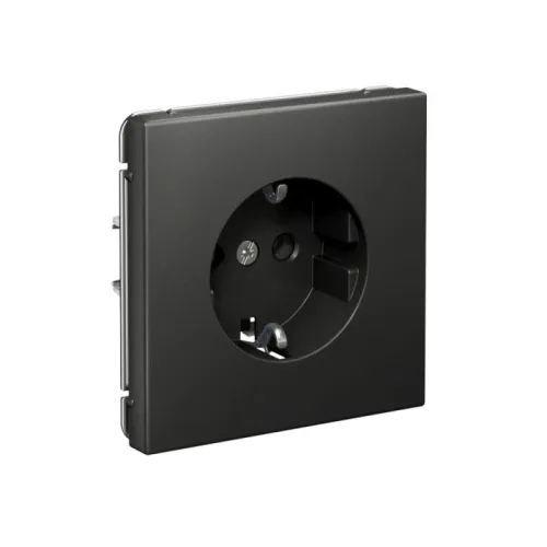 Розетка ArtGallery 16А с заземл. быстрозажим. клем. механизм базальт SE GAL001443S фото 2