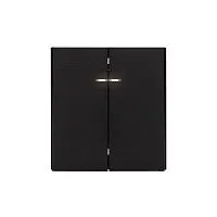 Выключатель 2-кл. СП STRONG MIELE 10А с подсветкой антрацит Kranz KR-78-0714-5