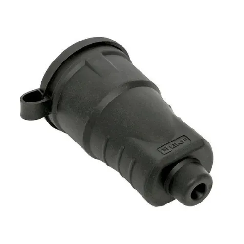 Розетка переносная 16А IP44 230В 2P+PE с защ. крышкой каучук Basic EKF RPS-012-16-230-44 фото 3