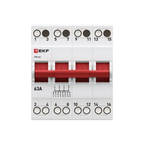 Переключатель трехпозиционный ТПС-63 4P 63А PROxima EKF TPS463 фото 3