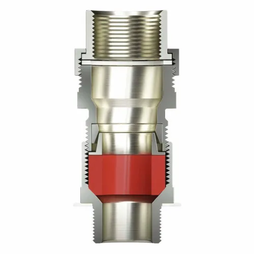 Ввод кабельный взрывозащ. универс. КАЕС для бронир. и небронир. кабеля М20х1.5 d5.8-12мм присоединит. резьба М20х1.5 IP66/68 никелир. латунь DKC KAEC2MHK фото 3