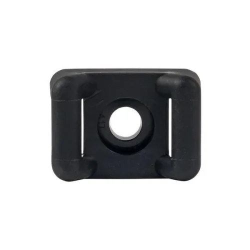Площадка под хомуты (22х16) с монтажным отверстием М4 черн. (уп.100шт) PROxima EKF pmo-22-16-b фото 3