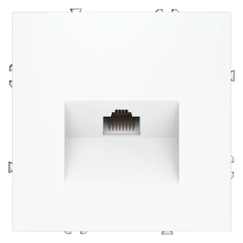 Розетка компьютерная 1-м СП S70 RJ45 кат.6 механизм бел. матов. Voltum VLS060102